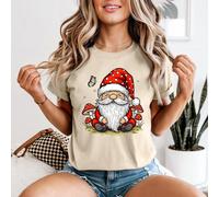 T-shirt da donna Gnome Mushroom Fantasy Woodland Creatures