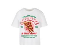 T-shirt da donna Miss Tee Pizza Con Amore Blanc L