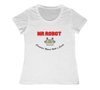 T-Shirt Da Donna Mr Robot Eliot Hacker TV Servizi Informatici Con Un Sorriso