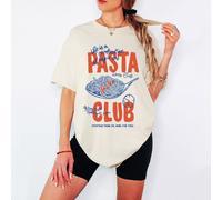 T-shirt da donna Pasta Club Food Lover Life Is Magic e pasta