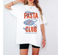 T-shirt da donna Pasta Club Food Lover Life Is Magic e pasta