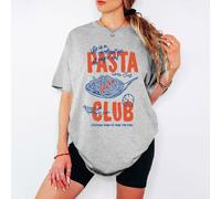 T-shirt da donna Pasta Club Food Lover Life Is Magic e pasta