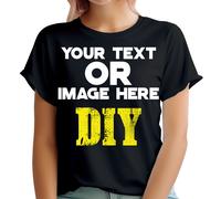 T-shirt da donna personalizzate con testo o immagine qui addio al celibato...