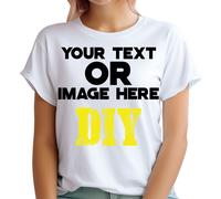 T-shirt da donna personalizzate con testo o immagine qui addio al celibato...