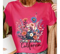 T-shirt da donna personalizzate Wildflowers personalizzate City State...