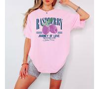 T-shirt da donna Raspberry Fruit stile vintage made in USA Journey Love