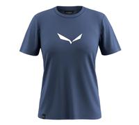 T-shirt da donna Salewa Solid Dry Bleu XS