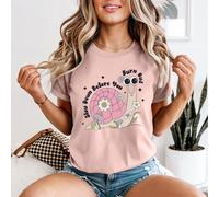 T-shirt da donna Snail Slow Down Before You Burn Out Well Being Self Care