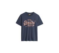 T-shirt da donna Superdry Metallic Vl Bleu M
