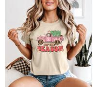 T-shirt da donna Tis The Season Christmas Truck Holidays