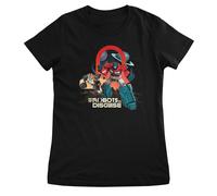T-Shirt Da Donna Ufficialmente Licenziato Transformers - Robot Retro In Disguise
