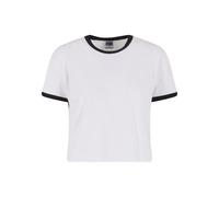 T-shirt da donna Urban Classics Contrast Retro Blanc 2XL