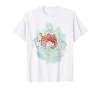 T-shirt da nuoto con grafica ad acquerello Disney La Sirenetta Maglietta