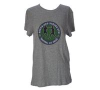 T-Shirt Da Palestra Gant Per Donna Grigio Chiaro Mélange