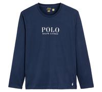 T-shirt da pigiama maniche lunghe con logo Blu M