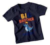 T-shirt da ragazzo Big Brother Saurus Dinosaur Animals Cool Kids Tee
