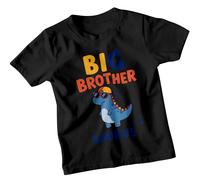 T-shirt da ragazzo Big Brother Saurus Dinosaur Animals Cool Kids Tee