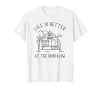 T-Shirt da Surf Estiva Life Is Better At The Bungalow Vacation Maglietta