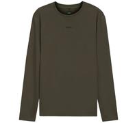 BOSS Active T-shirt slim fit in tessuto elasticizzato a punto traforato - Style TS_Active LS, 50569902 Marrone scuro XL