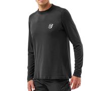 Compressport - Maglietta da trail/corsa per uomo - Performance Ls Tshirt M Black per Uomo - Taglia L - Nero