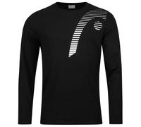 T-shirt da tennis da uomo Head Club 21 Cliff LS M - Nero (XL)