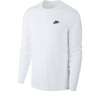 T-shirt da tennis da uomo Nike Sportswear Club Tee LS - Bianco (XL)