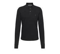 T-shirt da tennis da uomo Tommy Hilfiger 1985 Slim Long Sleeve Polo - black - Nero (S)