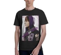T-shirt da uomo a maniche corte Justin Bieber Never Say Never Basic T-shirt L, Nero , M