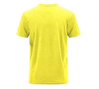T-shirt da uomo ad asciugatura rapida, magliette estive sottili in cotone sportivo slim fit casual leggero a maniche corte a compressione camicie Oxford da uomo, Giallo, 7XL