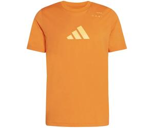 T-shirt da uomo Adidas Category Graphic - orange - Arancione (XL)