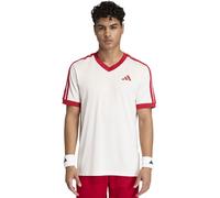 T-shirt da uomo Adidas Classics - chalk white/power red - Beige (XXL)