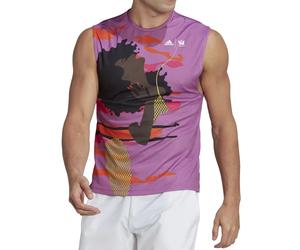 T-shirt da uomo Adidas New York Unitefit Sleeveless Tee - semi pulse lilac - Viola (XS)