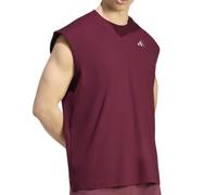 T-shirt da uomo Adidas Oversized Sleeveless - maroon - Rosso (M)