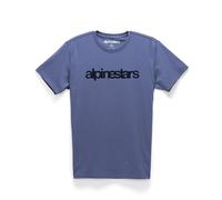 T-Shirt da uomo Alpinestars ~ Heritage Word blu