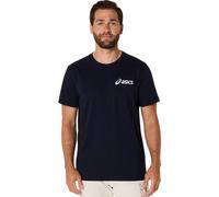 T-shirt da uomo Asics Chest Logo Short Sleeve - Blu (L)
