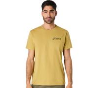 T-shirt da uomo Asics Chest Logo Short Sleeve - lemongrass - Giallo (S)