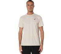 T-shirt da uomo Asics Court Graphic Short Sleeve - Beige (XL)