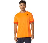 T-shirt da uomo Asics Court Short Sleeve Top - shocking orange/koi - Arancione (XXL)