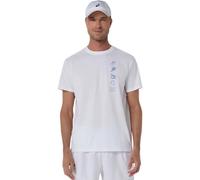 T-shirt da uomo Asics Game Seasonal Graphic - brilliant white - Bianco (S)