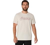 T-shirt da uomo Asics Logo Short Sleeve - Beige (S)