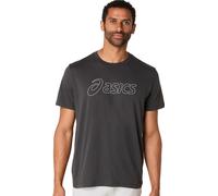 T-shirt da uomo Asics Logo Short Sleeve - graphite grey - Grigio (XXL)