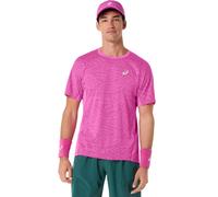 T-shirt da uomo Asics Match Jacquard Short Sleeve - digital sakura - Rosa (L)