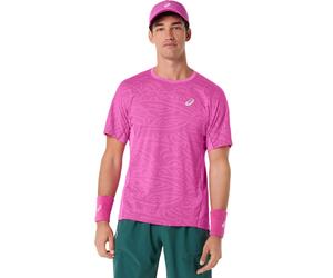 T-shirt da uomo Asics Match Jacquard Short Sleeve - digital sakura - Rosa (L)