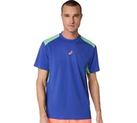 T-shirt da uomo Asics Padel Court Short Sleeve - dark cobalt/menthol - Blu (M)