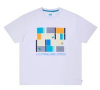 T-shirt da uomo Australian Open Tennis Grid - Bianco (M)