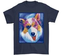 T-Shirt Da Uomo Australian Shepherd Dog 100% Cotone