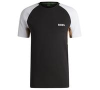 T-shirt da uomo BOSS Active Colour Blocked - Nero (M)