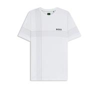 T-shirt da uomo BOSS Check Pro TOC Slim - bright white - Bianco (XL)