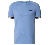 BOSS Active T-shirt slim fit con goffratura a pallina da tennis - Style TS_TOC Serve 2, 50559207 Celeste XL