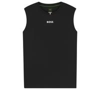 BOSS Active T-shirt senza maniche in tessuto ad asciugatura rapida con logo - Style TS_TOC Serve Tank, 50559138 Nero S